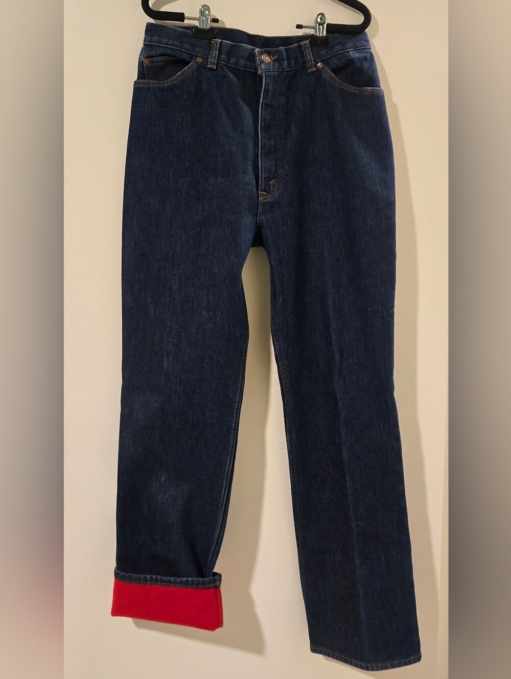 Levi's Vintage Orange Tab Fleece Lined Jeans